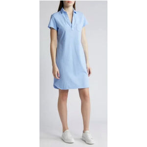 New Frank & Eileen Light Blue Saltwater Lauren Polo Dress XL